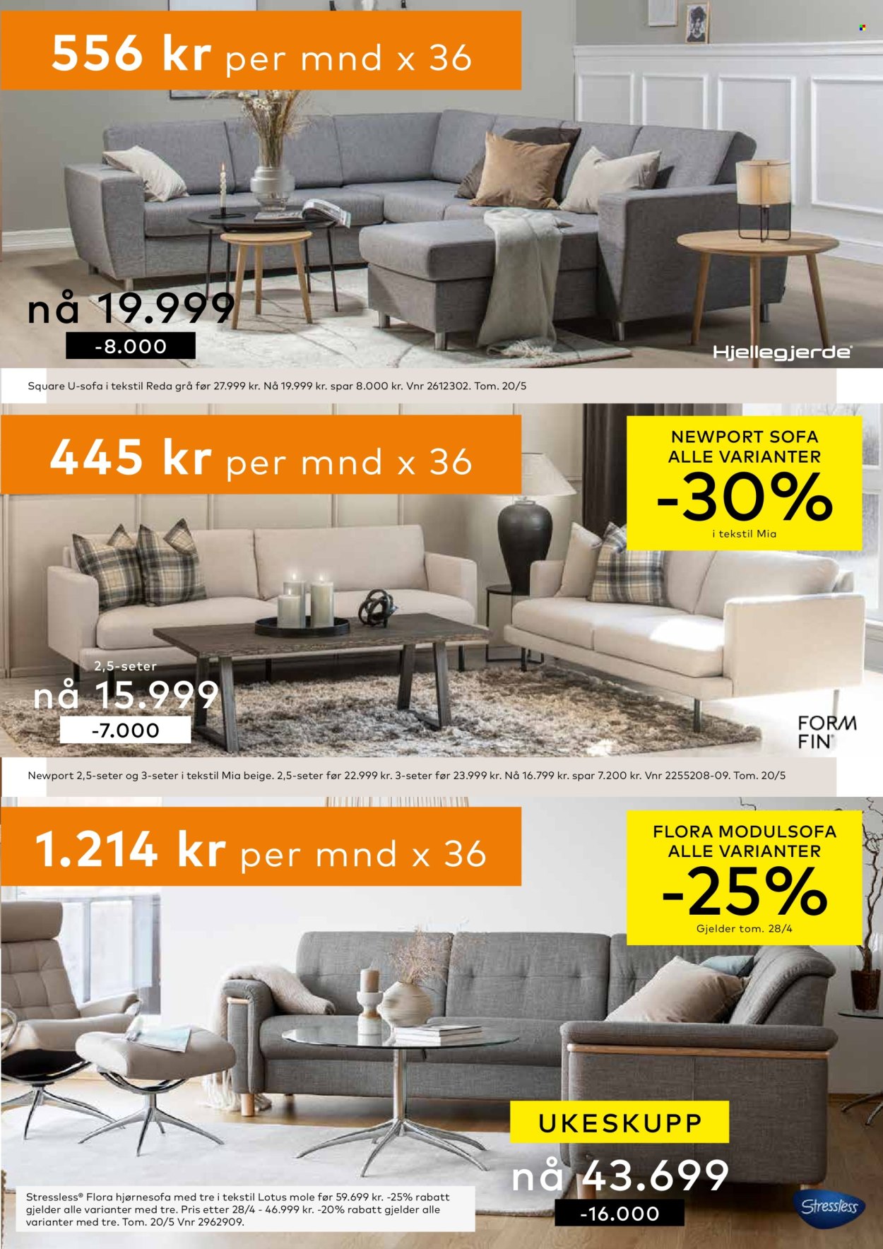 thumbnail - Kundeavis Skeidar - 21.4.2024 - 20.5.2024 - Produkter fra tilbudsaviser - hjørnesofa, modulsofa, sofa. Side 11.