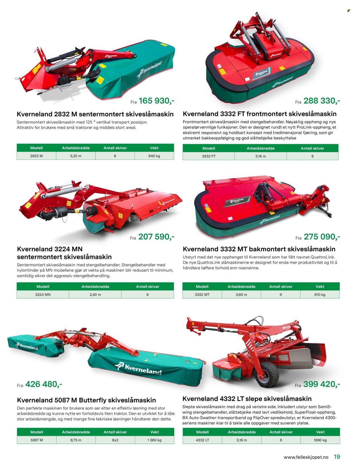 thumbnail - Kundeavis Felleskjøpet - Produkter fra tilbudsaviser - traktor. Side 19.