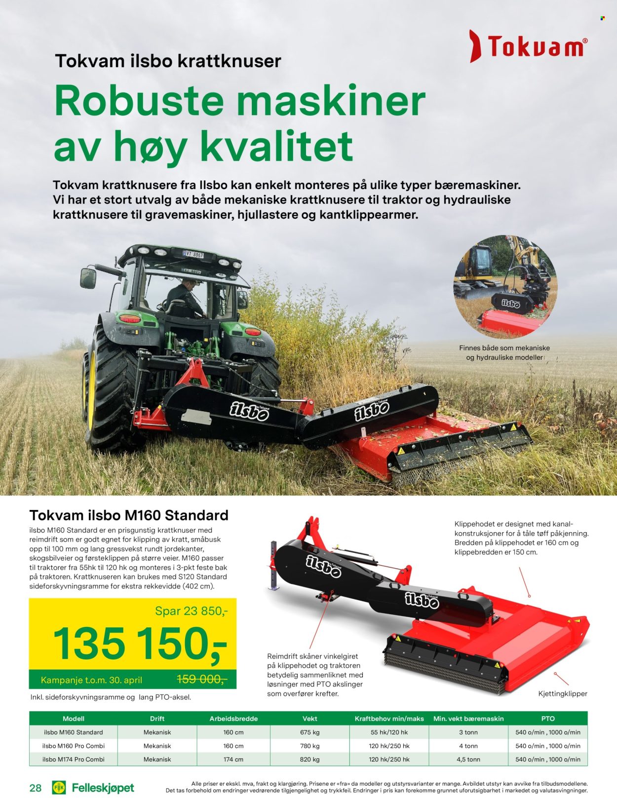 thumbnail - Kundeavis Felleskjøpet - Produkter fra tilbudsaviser - kan, traktor. Side 28.