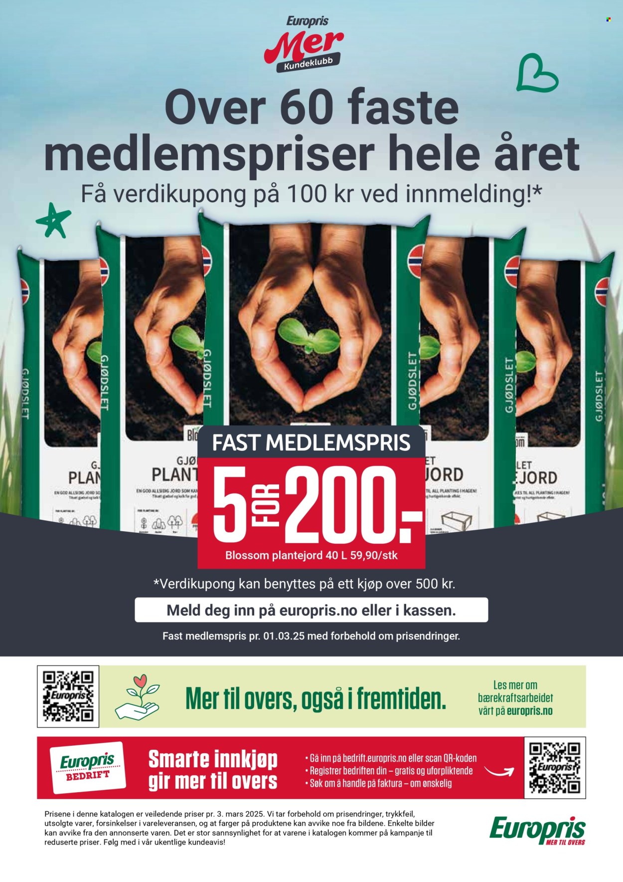 Kundeavis Europris. Side 1