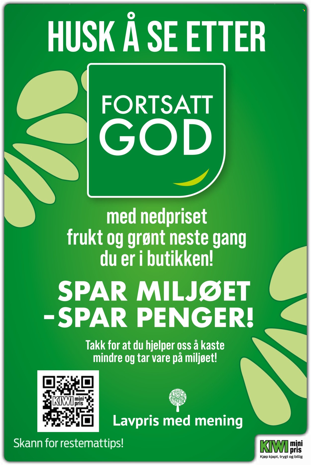 Kundeavis KIWI. Side 1