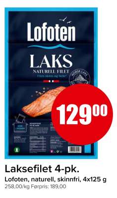 Laksefilet 4-pk.