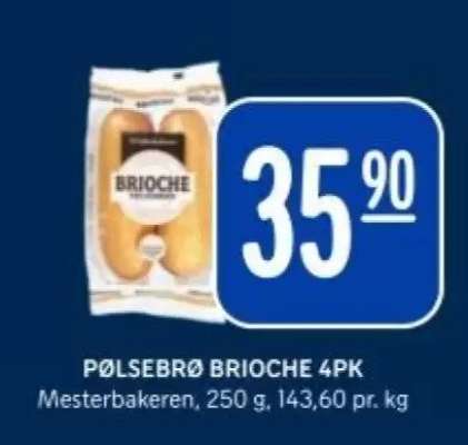 PØLSEBRØ BRIOCHE 4PK