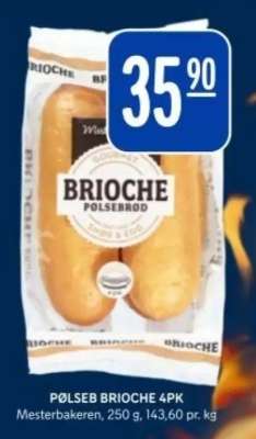 PØLSEB BRIOCHE 4PK
