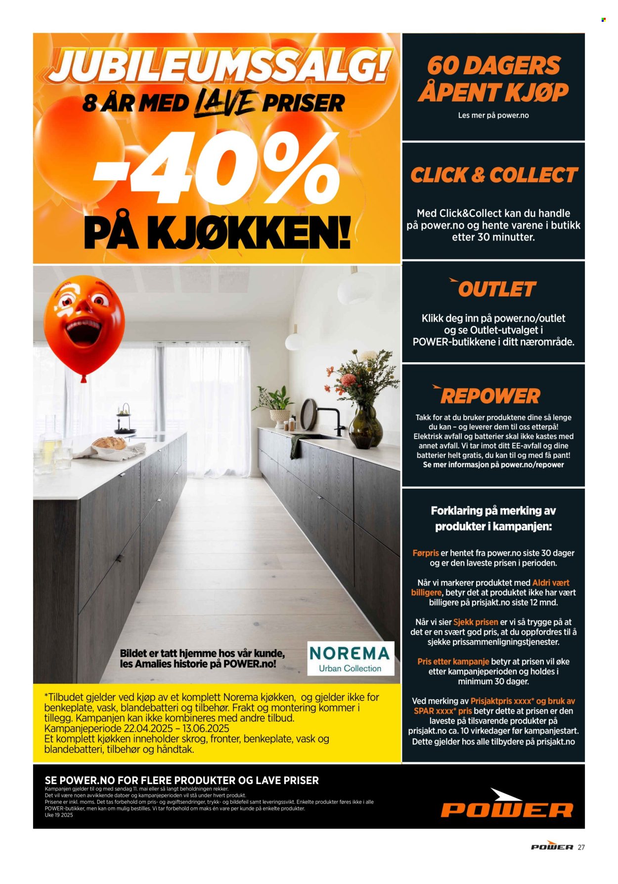 Kundeavis Power - 5.5.2025 - 11.5.2025. Side 1