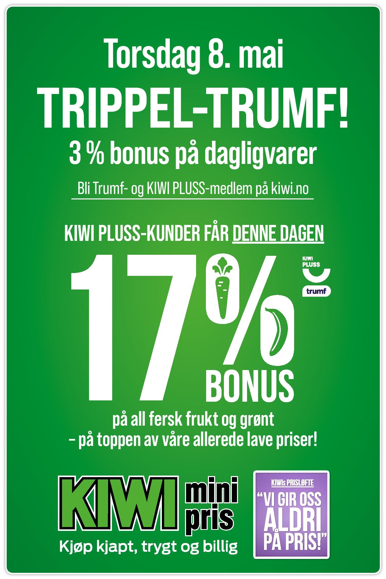 Kundeavis KIWI. Side 1
