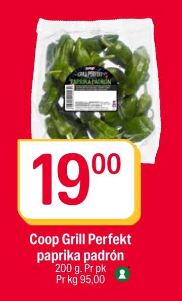Coop Grill Perfekt paprika padrón