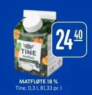 MATFLØTE 18%