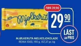 MJØLKERUTA MELKESJOKOLADE