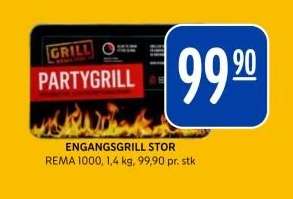 ENGANGSGRILL STOR