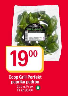 Coop Grill Perfekt paprika padrón
