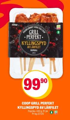 COOP GRILL PERFEKT KYLLINGSPYD AV LÅRFILET