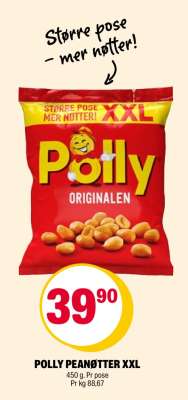 POLLY PEANØTTER XXL