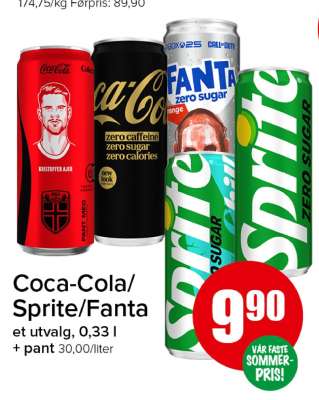 Coca-Cola/Sprite/Fanta