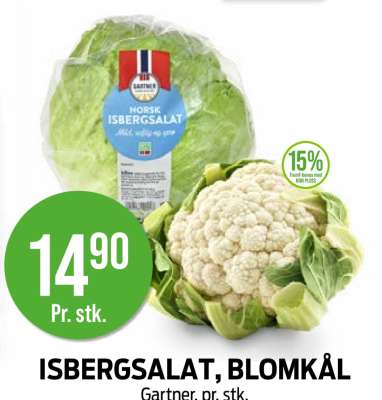 ISBERGSALAT, BLOMKÅL