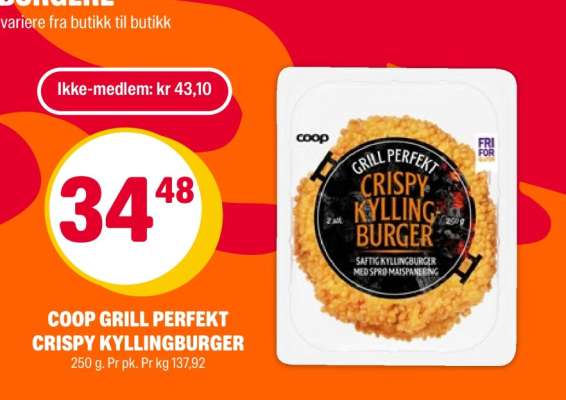 COOP GRILL PERFEKT CRISPY KYLLINGBURGER