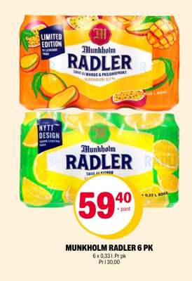 MUNKHOLM RADLER 6 PK