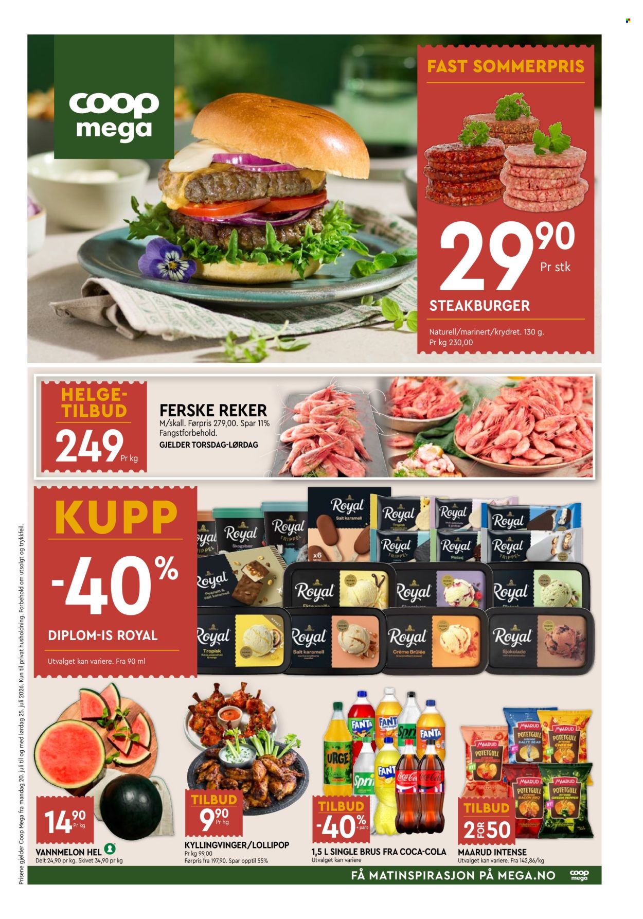 Kundeavis Coop Mega - 20.7.2026 - 25.7.2026. Side 1