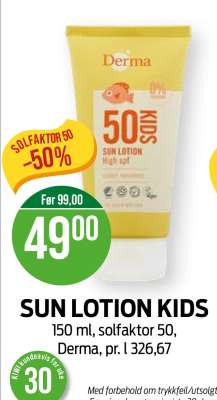 SUN LOTION KIDS