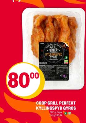 COOP GRILL PERFEKT KYLLINGSPYD GYROS