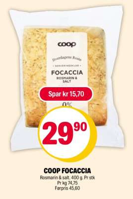 COOP FOCACCIA