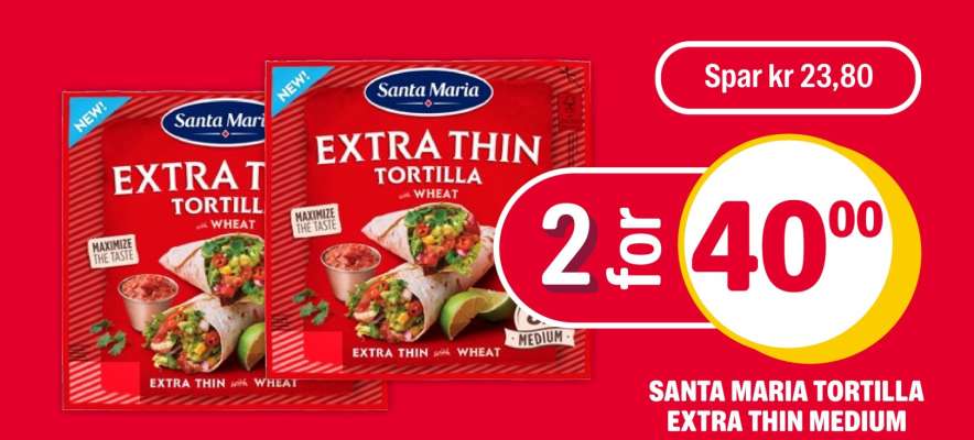 SANTA MARIA TORTILLA EXTRA THIN MEDIUM