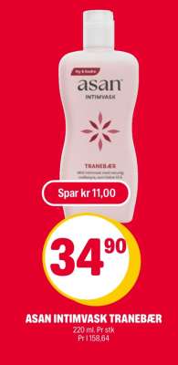 ASAN INTIMVASK TRANEBÆR
