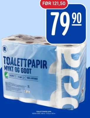 TOALETTPAPIR MYKT OG GODT