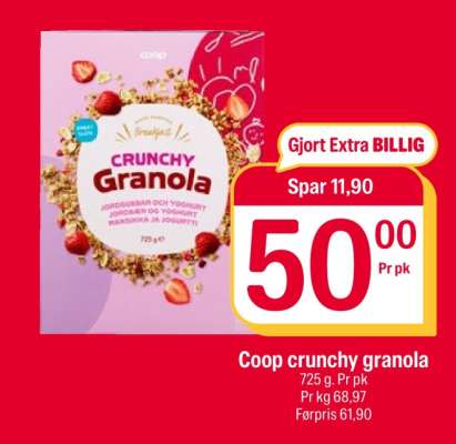 Coop crunchy granola