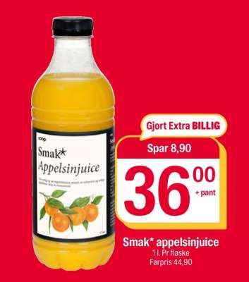 Smak* appelsinjuice