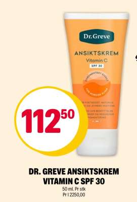 DR. GREVE ANSIKTSKREM VITAMIN C SPF 30