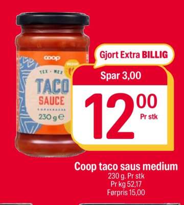 Coop taco saus medium