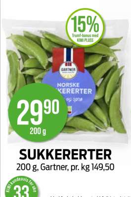 Sukkererter