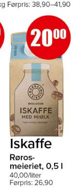 Iskaffe Rørosmeieriet, 0,5 l