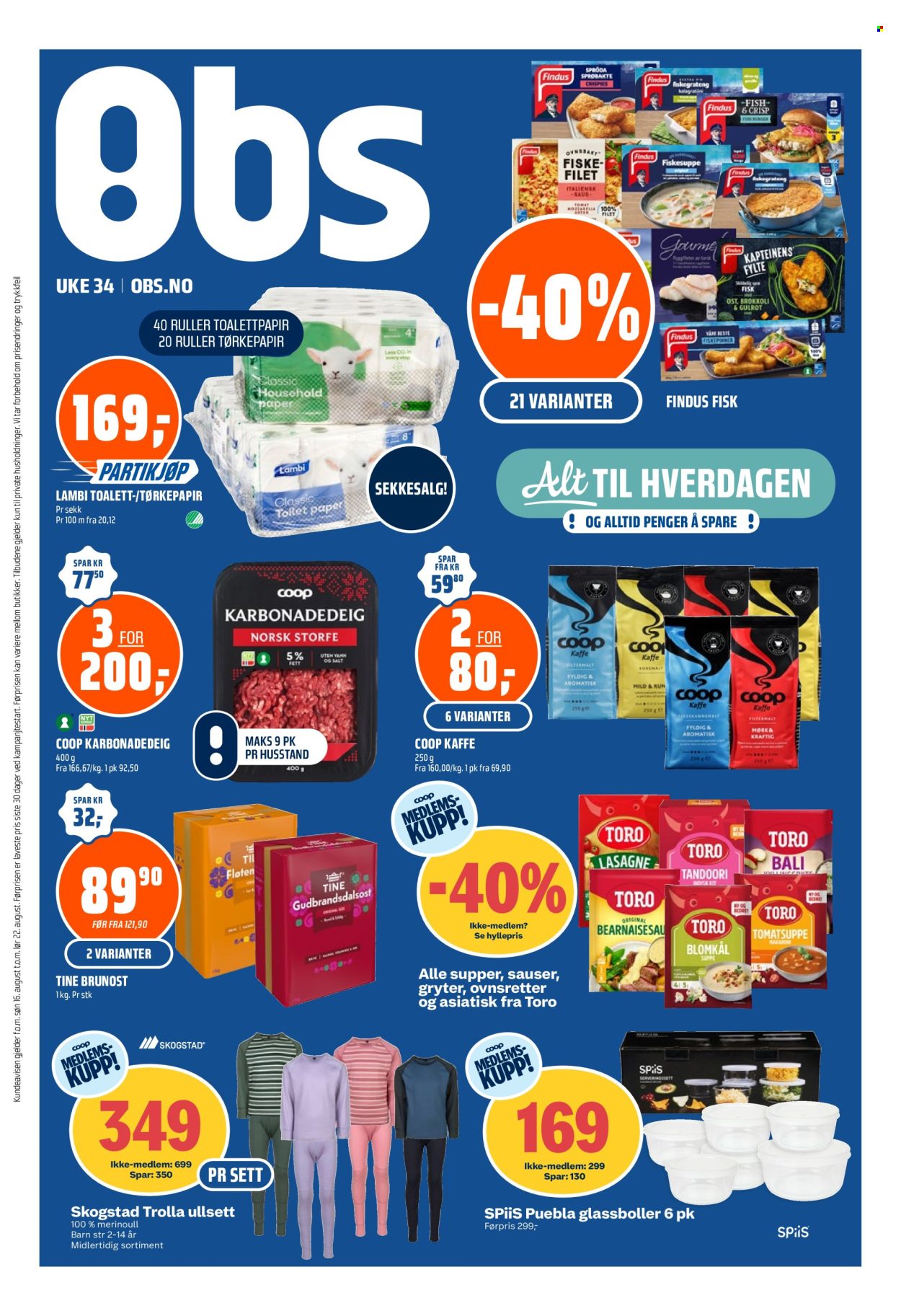 Kundeavis Coop Obs - 16.8.2026 - 22.8.2026. Side 1