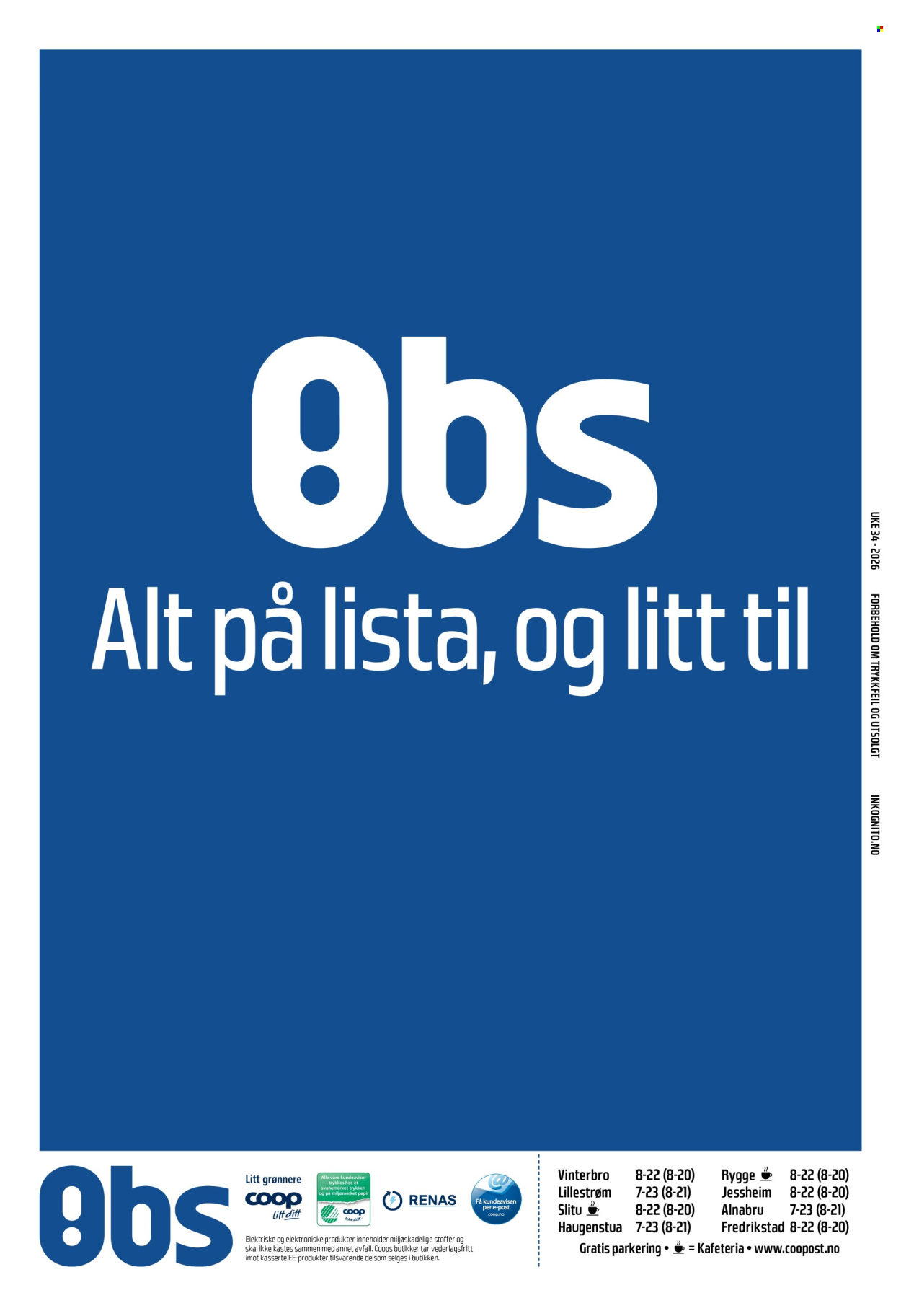 Kundeavis Coop Obs - 16.8.2026 - 22.8.2026. Side 33