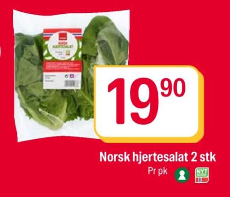 Norsk hjertesalat 2 stk