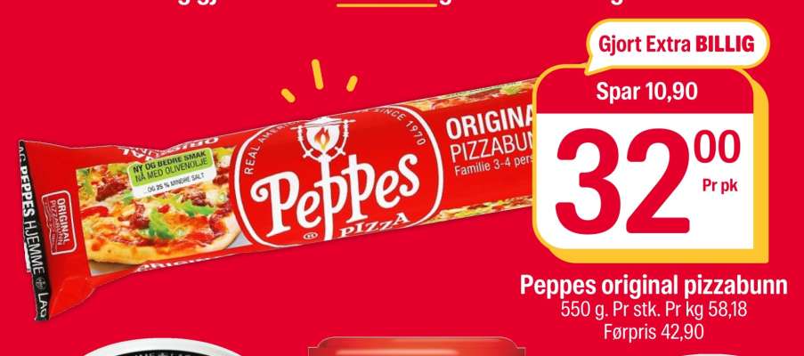 Peppes original pizzabunn