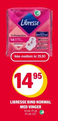 LIBRESSE BIND NORMAL MED VINGER