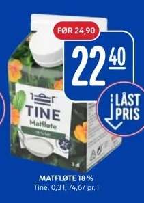 MATFLØTE 18%