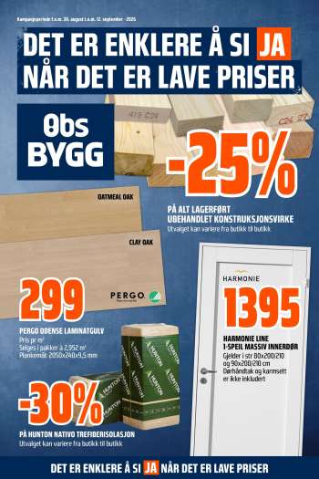 Kundeavis Coop Obs BYGG - 30.8.2026 - 12.9.2026.
