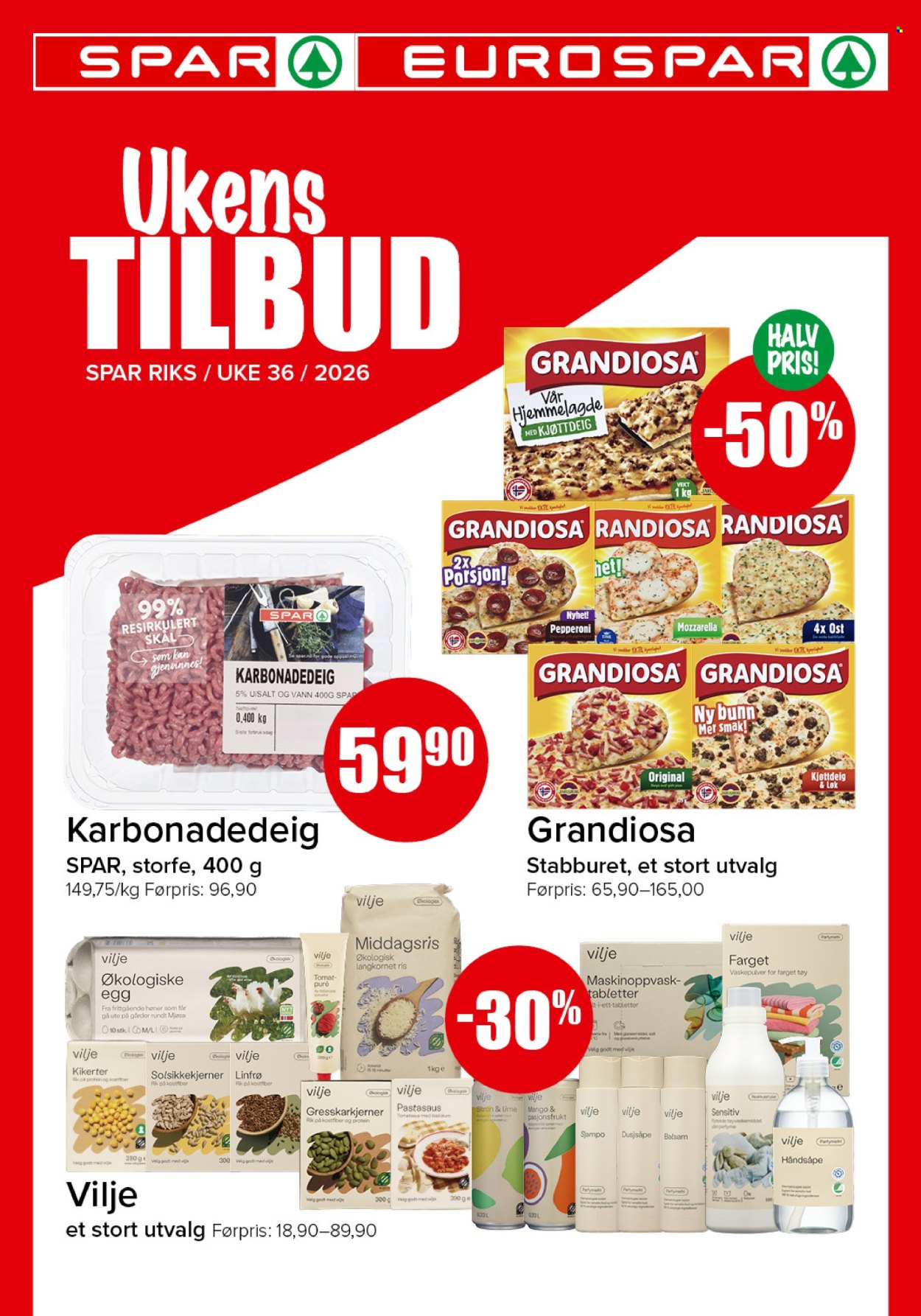 Kundeavis SPAR - 31.8.2026 - 6.9.2026. Side 1