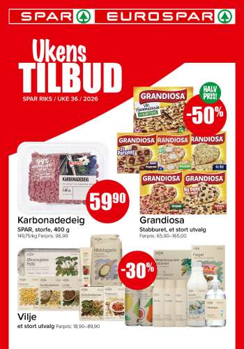 Kundeavis SPAR - 31.8.2026 - 6.9.2026.