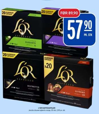 L'OR KAFFEKAPSLER
