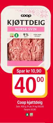 Coop kjøttdeig