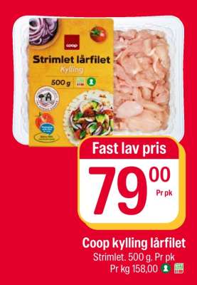 Coop kylling lårfilet