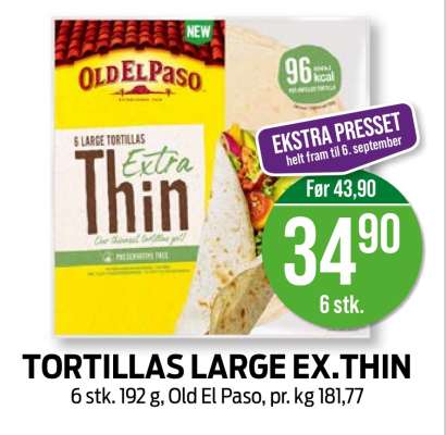 TORTILLAS LARGE EX.THIN