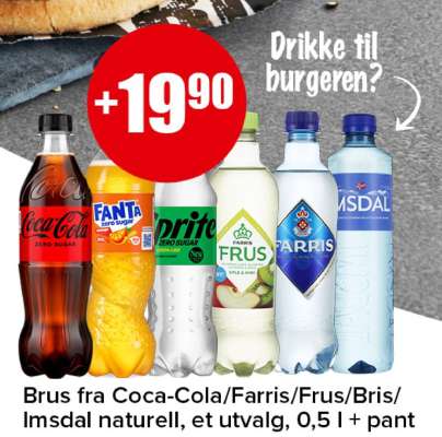 Brus fra Coca-Cola/Farris/Frus/Bris/Imsdal