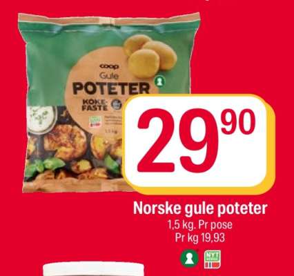 Norske gule poteter