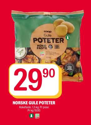 Norske gule poteter